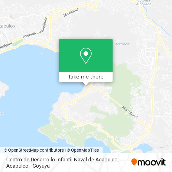 Mapa de Centro de Desarrollo Infantil Naval de Acapulco