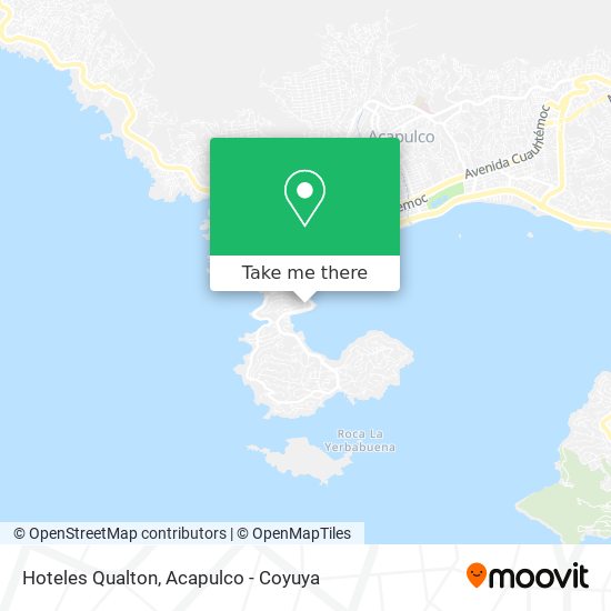 Hoteles Qualton map