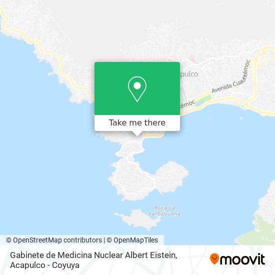 Gabinete de Medicina Nuclear Albert Eistein map