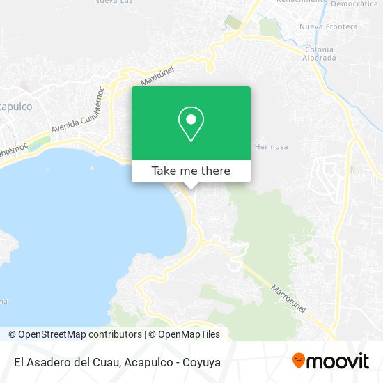 El Asadero del Cuau map