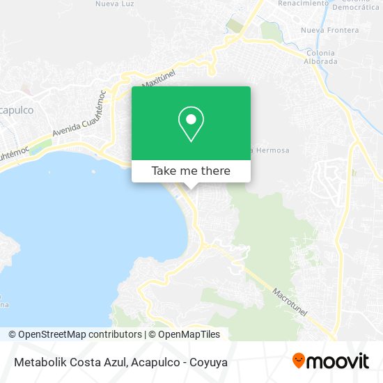 Mapa de Metabolik Costa Azul