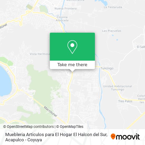 Muebleria Articulos para El Hogar El Halcon del Sur map