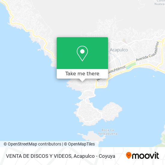 Mapa de VENTA DE DISCOS Y VIDEOS