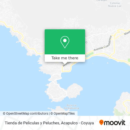 Tienda de Peliculas y Peluches map