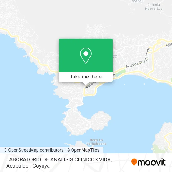 LABORATORIO DE ANALISIS CLINICOS VIDA map