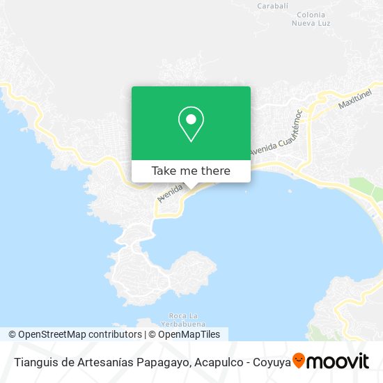 Tianguis de Artesanías Papagayo map