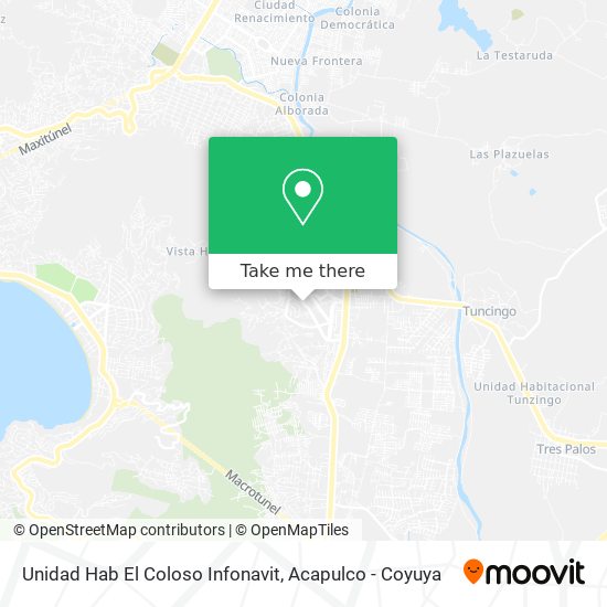 Unidad Hab El Coloso Infonavit map