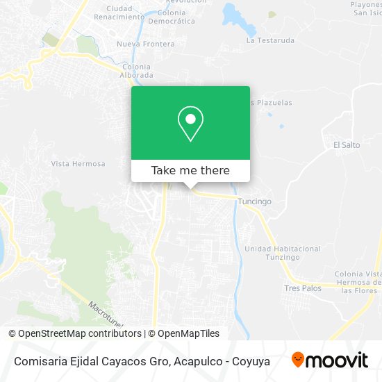 Comisaria Ejidal Cayacos Gro map