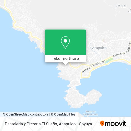 Mapa de Pasteleria y Pizzeria El Sueño