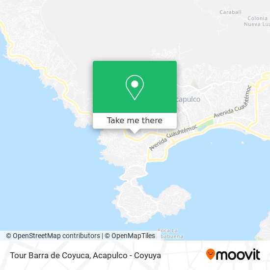 Tour Barra de Coyuca map