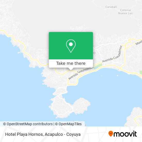 Hotel Playa Hornos map