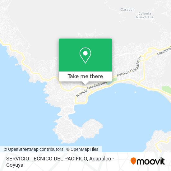 SERVICIO TECNICO DEL PACIFICO map