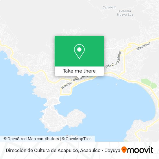 Mapa de Dirección de Cultura de Acapulco