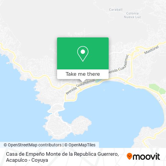 Casa de Empeño Monte de la Republica Guerrero map