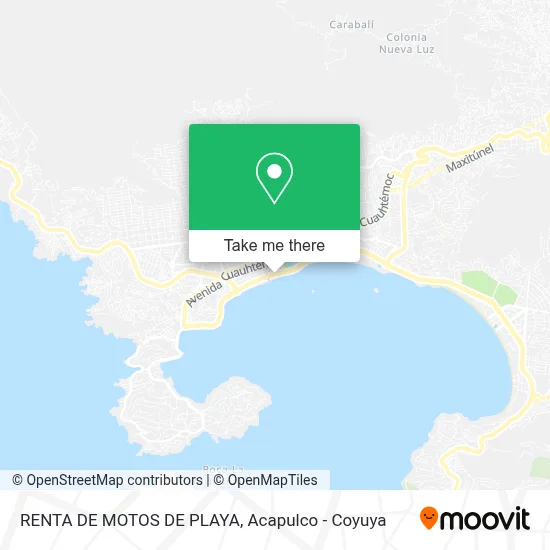 RENTA DE MOTOS DE PLAYA map