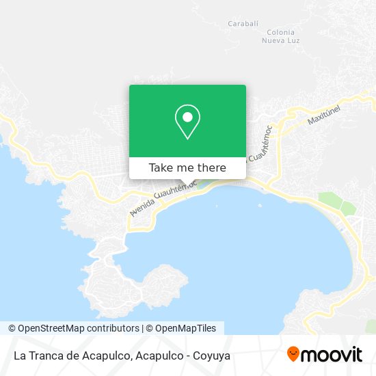 Mapa de La Tranca de Acapulco