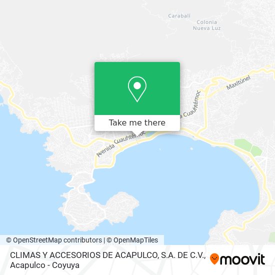 CLIMAS Y ACCESORIOS DE ACAPULCO, S.A. DE C.V. map