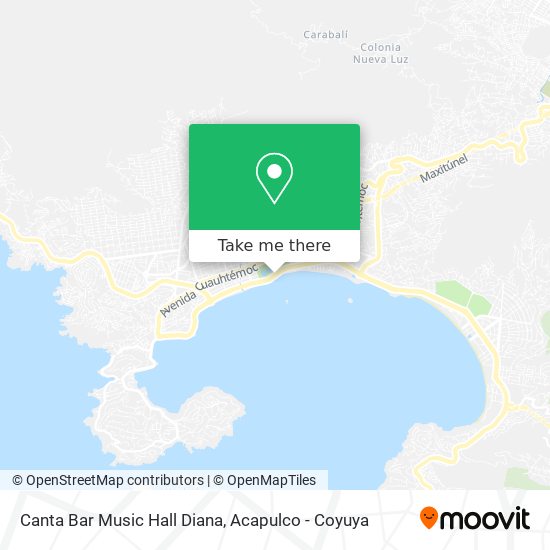 Mapa de Canta Bar Music Hall Diana