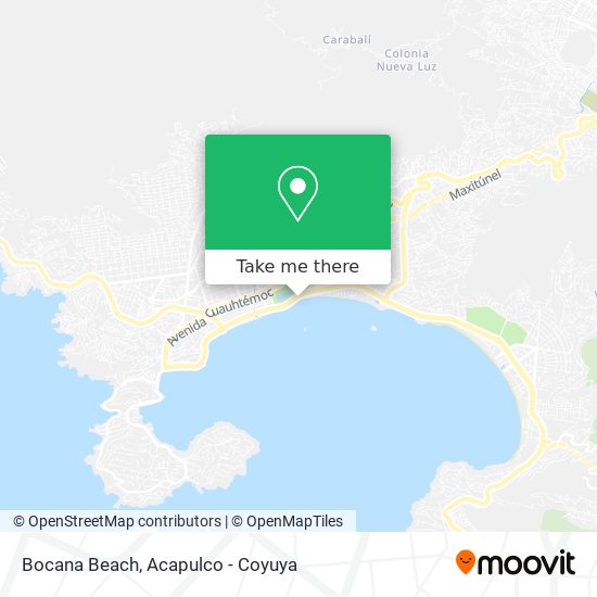 Bocana Beach map