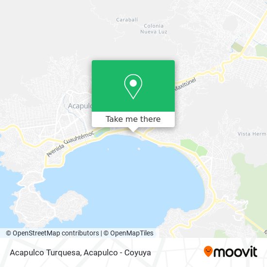 Mapa de Acapulco Turquesa