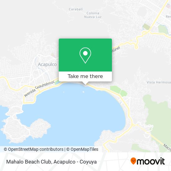 Mahalo Beach Club map