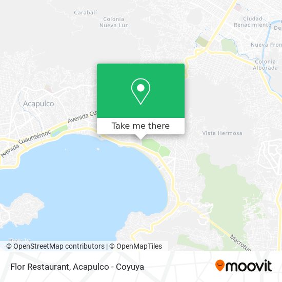 Mapa de Flor Restaurant