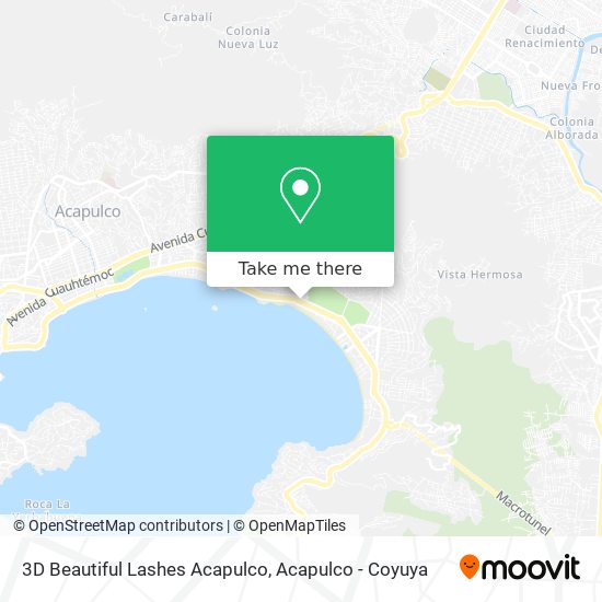 3D Beautiful Lashes Acapulco map