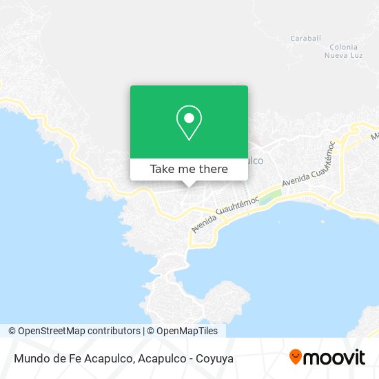 Mapa de Mundo de Fe Acapulco