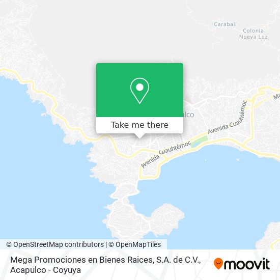 Mapa de Mega Promociones en Bienes Raices, S.A. de C.V.