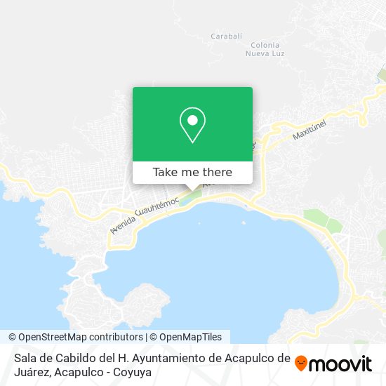 Mapa de Sala de Cabildo del H. Ayuntamiento de Acapulco de Juárez