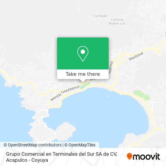 Grupo Comercial en Terminales del Sur SA de CV map