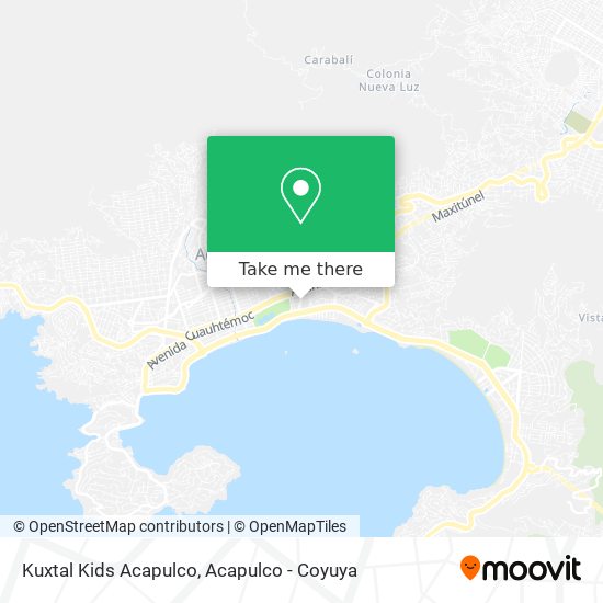 Kuxtal Kids Acapulco map