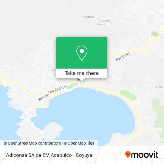 Adiconsa SA de CV map