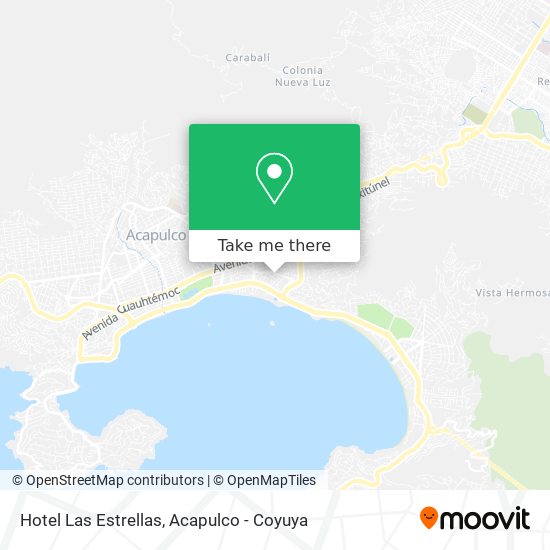 Hotel Las Estrellas map
