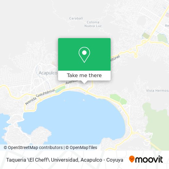 Taqueria \El Cheff\ Universidad map
