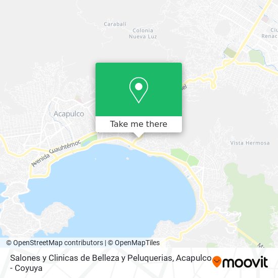 Salones y Clinicas de Belleza y Peluquerias map