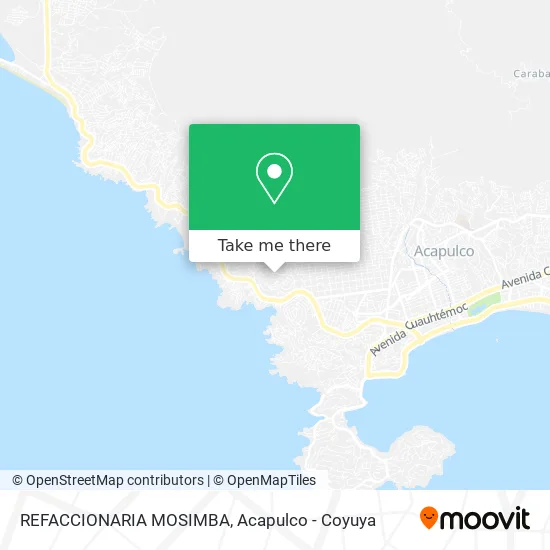 REFACCIONARIA MOSIMBA map