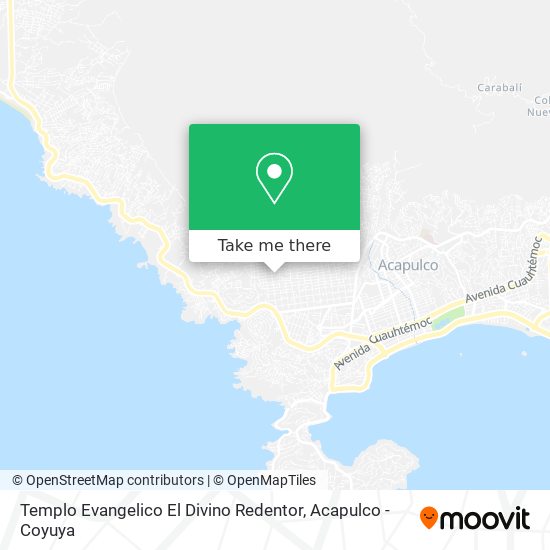 Mapa de Templo Evangelico El Divino Redentor