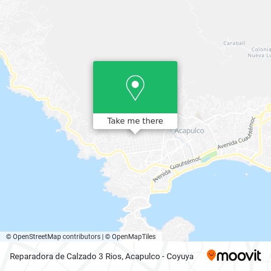 Reparadora de Calzado 3 Rios map