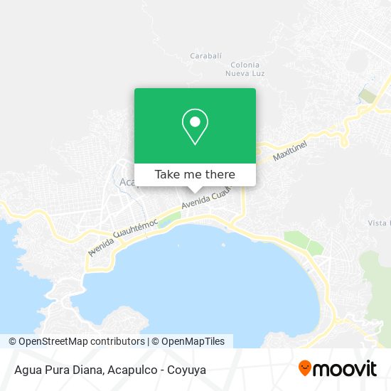 Mapa de Agua Pura Diana