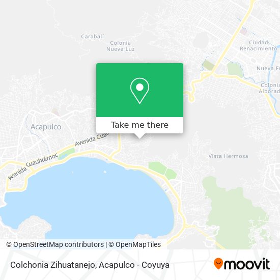 Colchonia Zihuatanejo map