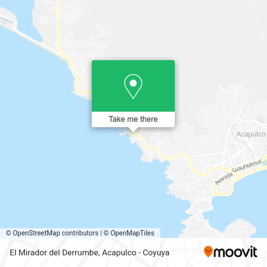 El Mirador del Derrumbe map