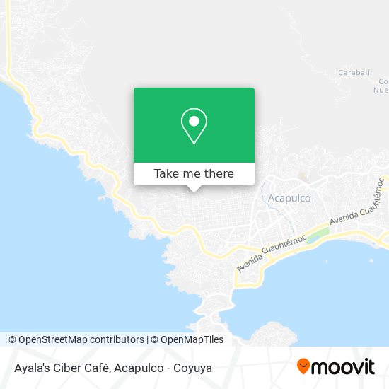 Ayala's Ciber Café map