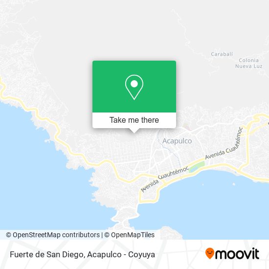 Mapa de Fuerte de San Diego