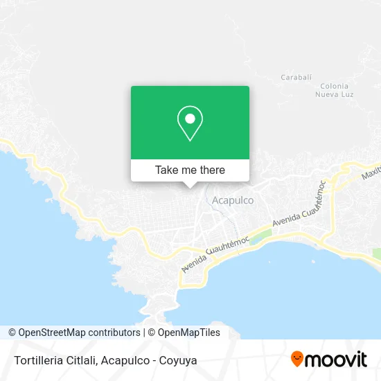 Tortilleria Citlali map