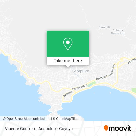 Vicente Guerrero map