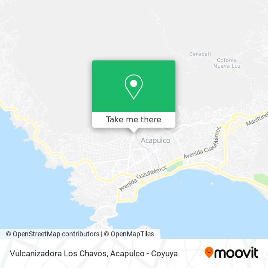 Vulcanizadora Los Chavos map