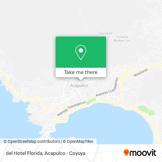 del Hotel Florida map
