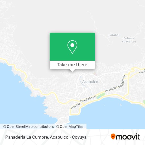 Panaderia La Cumbre map