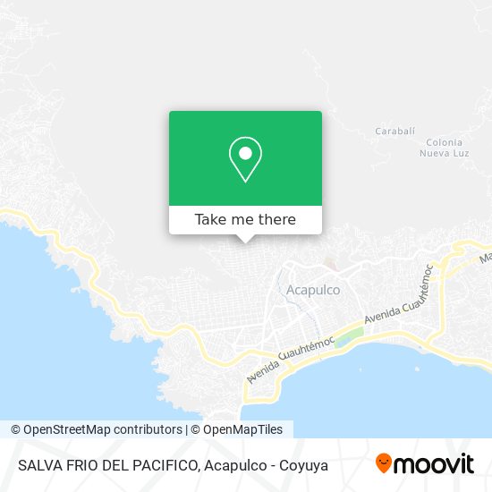 SALVA FRIO DEL PACIFICO map